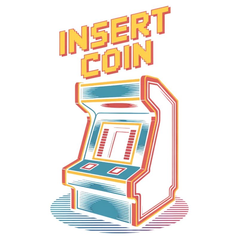 Machine de jeu d'arcade rétro à insérer dans une pièce