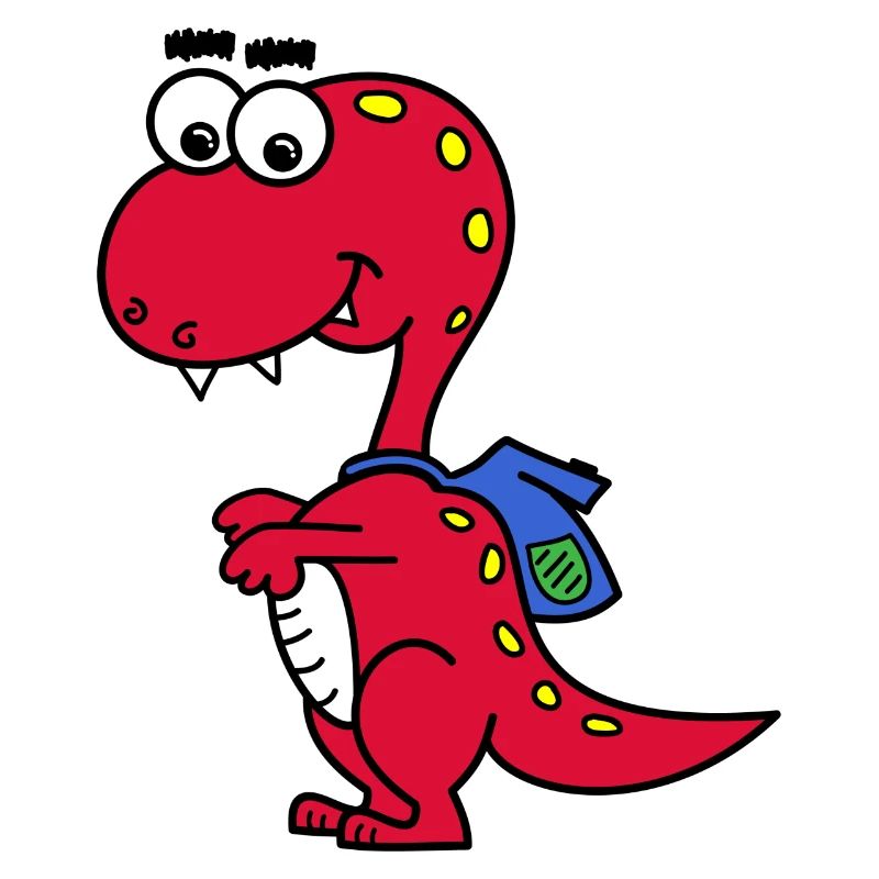 T-Rex with backpack