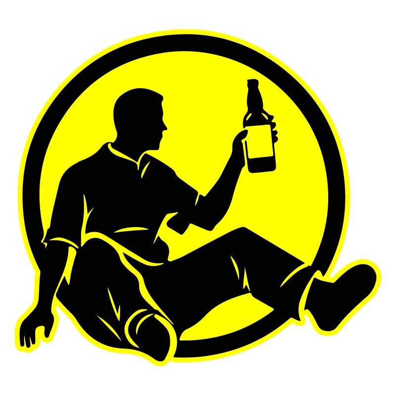 Bière buvant Silhouette Party