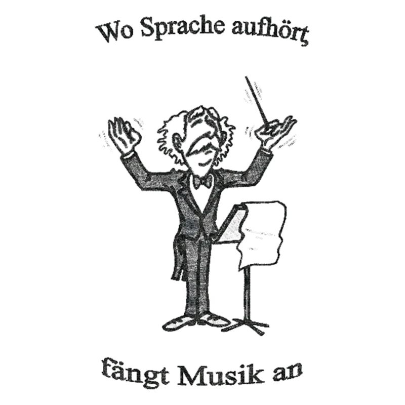 Dirigent mit Text sw