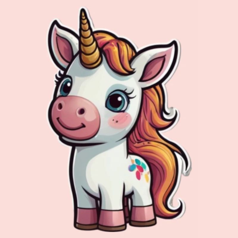 Comic-Einhorn