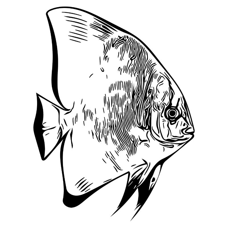 Elegant vintage batfish