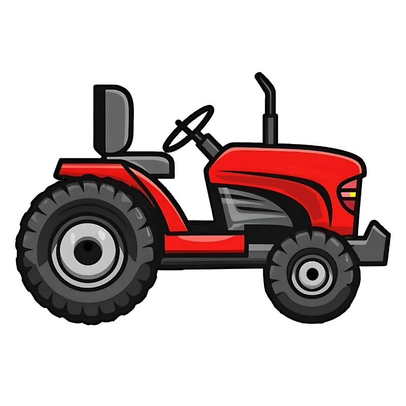 Red Lawn Tractor
