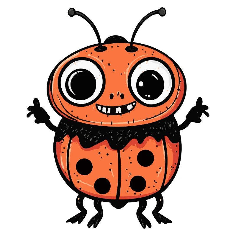 Ladybug Halloween Comic Funny