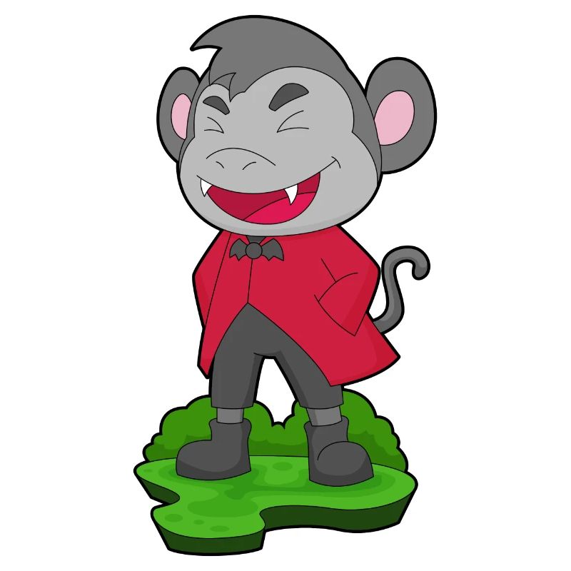 Monkey Halloween Vampire