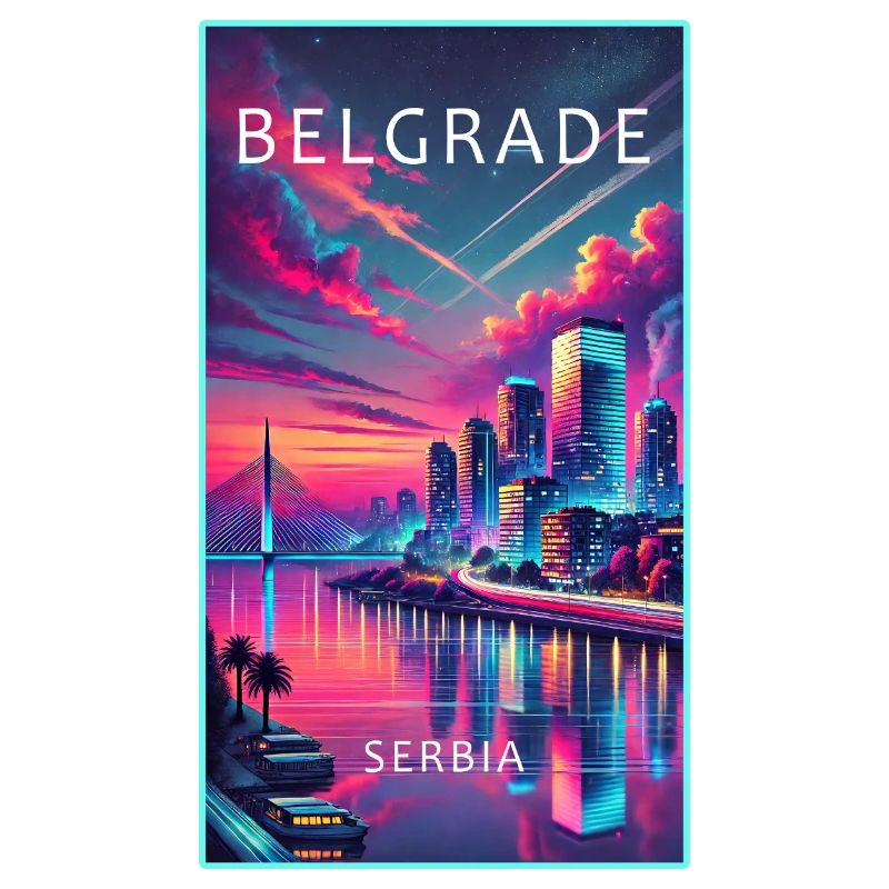 Conception de la ville de Belgrade en Serbie