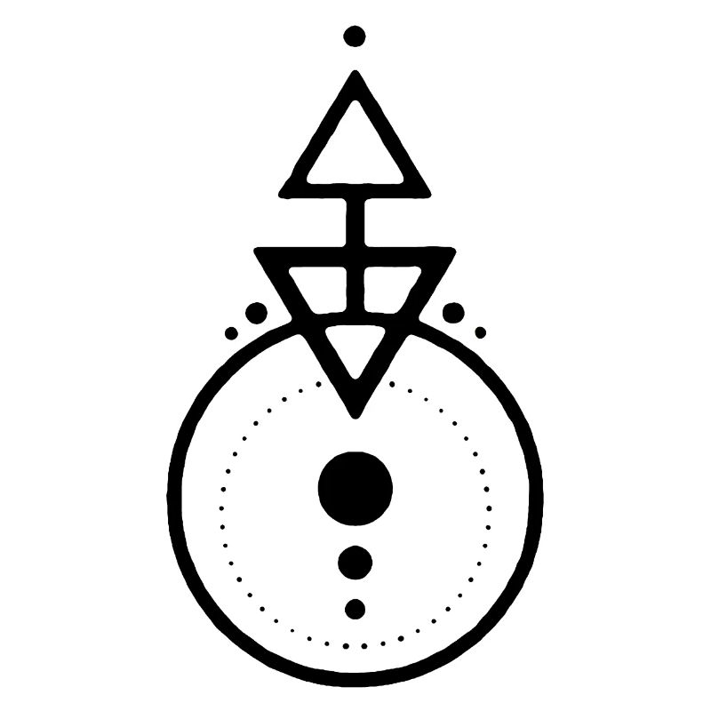 Black geometric design