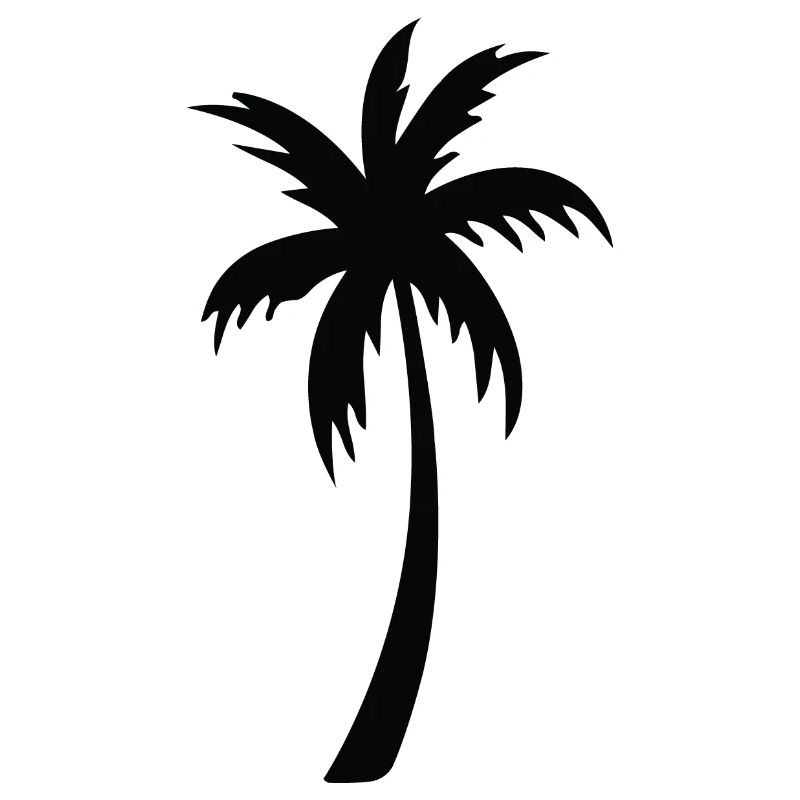 Tropical Palm Tree Silhouette Gift Summer