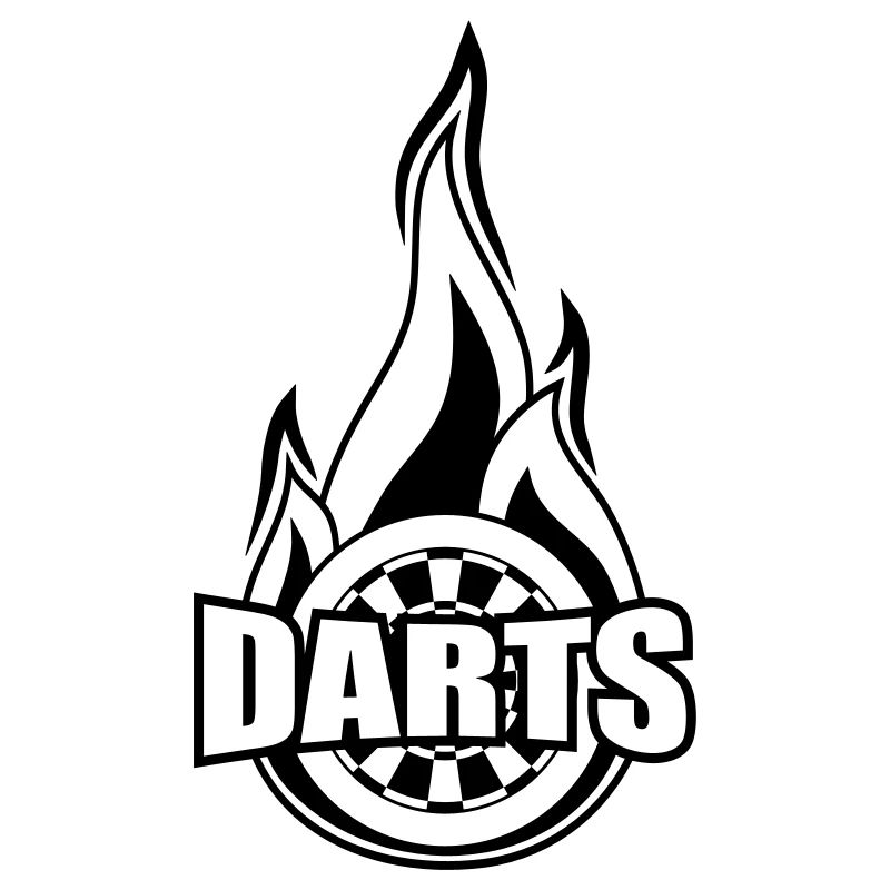 black darts burning fire target flame flames