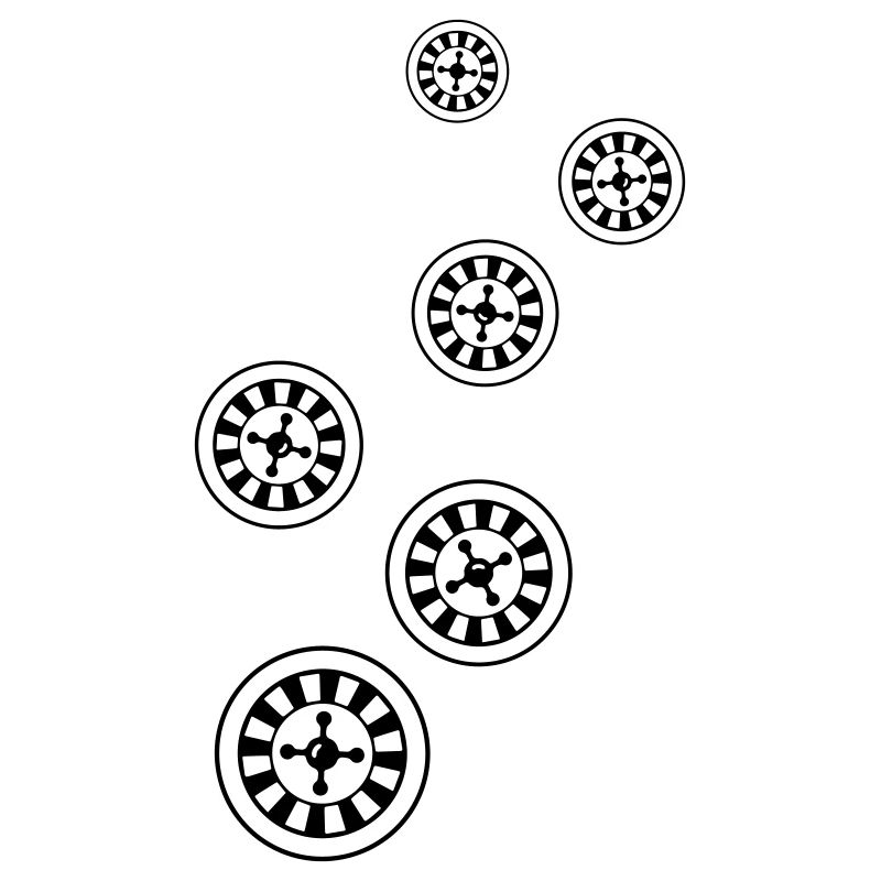 Symbole d’icône de roulette