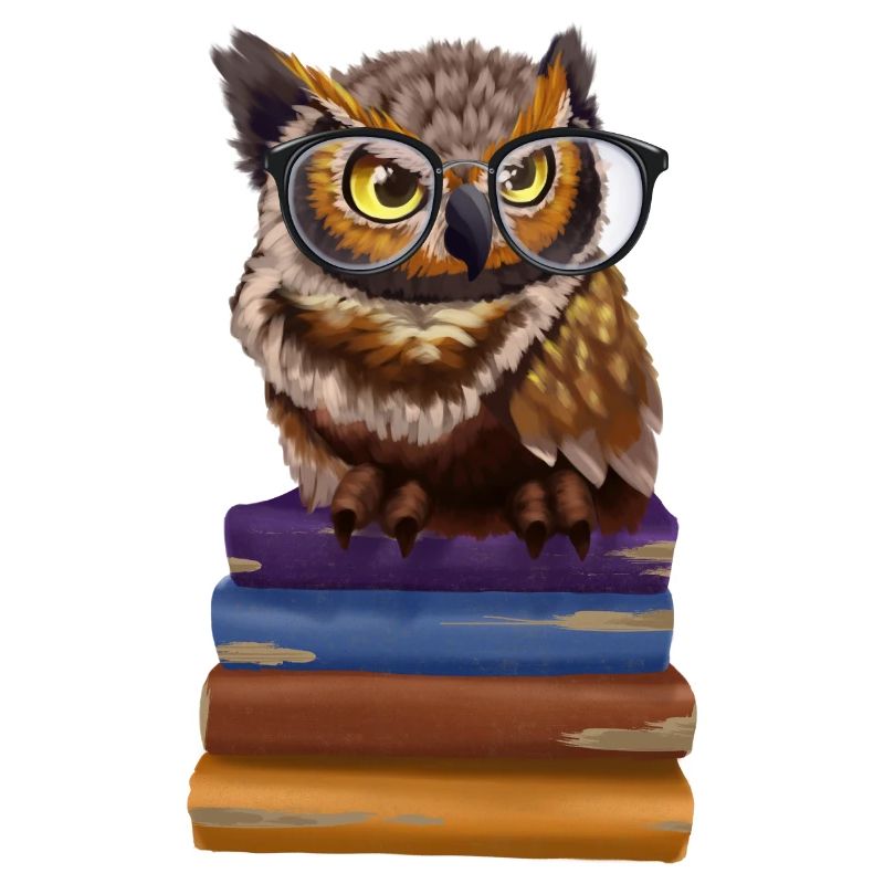 Eule Buch Lesen Lesefan Lesefreunde Witziges Eulen