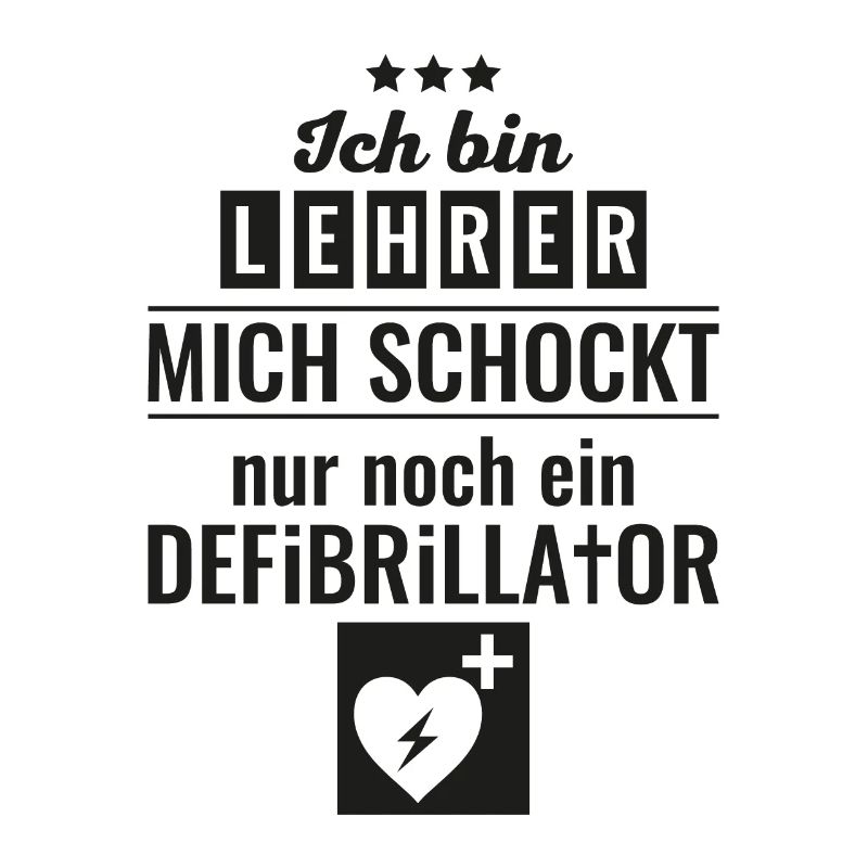Lehrer defibrillator Geschenk Schule Professor
