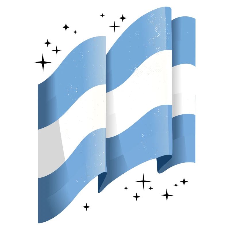 Drapeau de l’Argentine Amérique du Sud Drapeau argentin