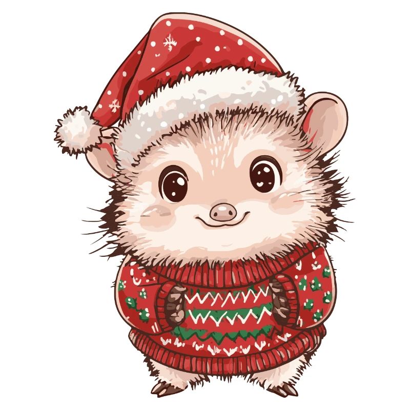 Igel Weihnachten Comic