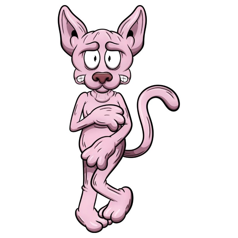 Chat Sphynx nu