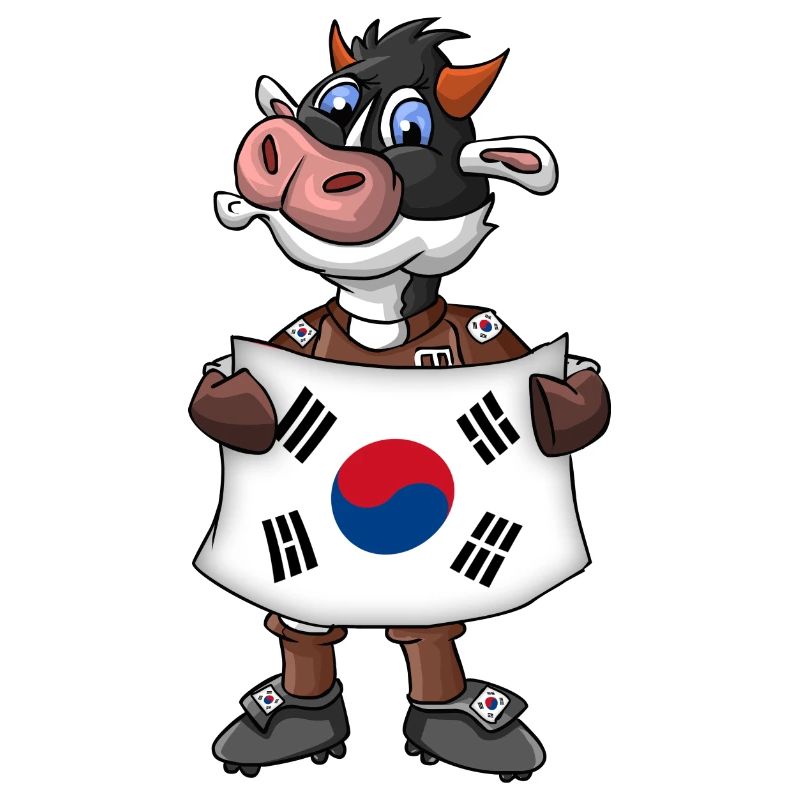 Fan de vache sud-coréen