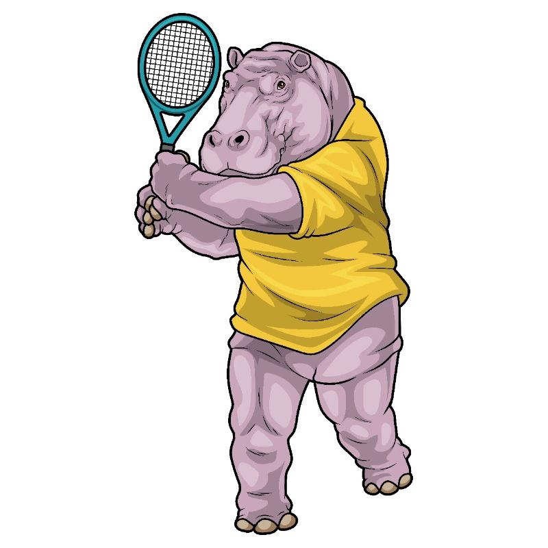 Hippopotamus Tennis Rackets