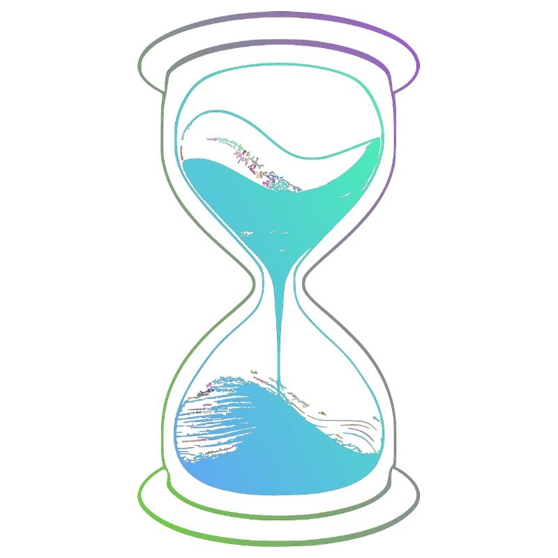 Sanduhr-Neon-Zeit