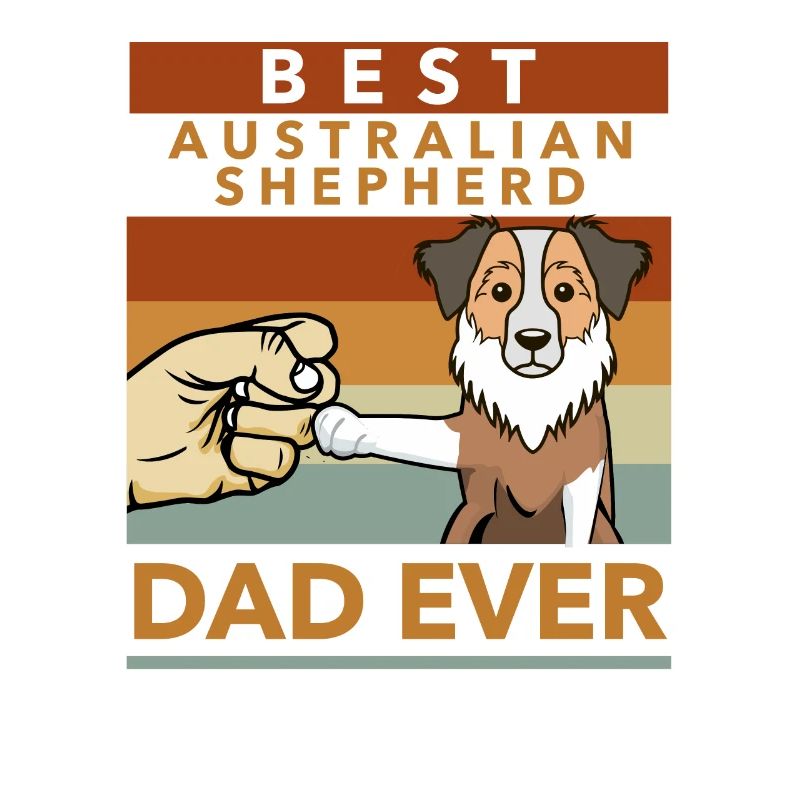 Australian shepherd Herrchen Geschenk Vatertag