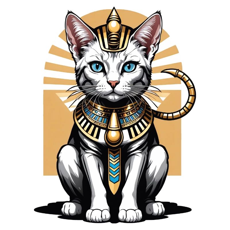 Chat Pharaon Chat Égypte Pyramide Cadeau