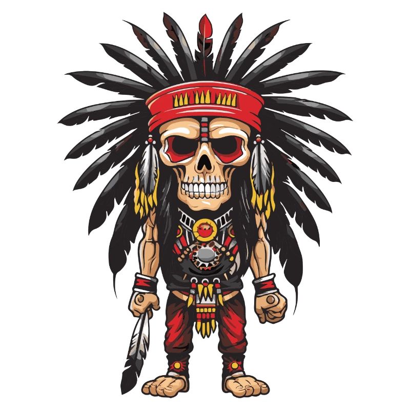 Squelette indien Apache