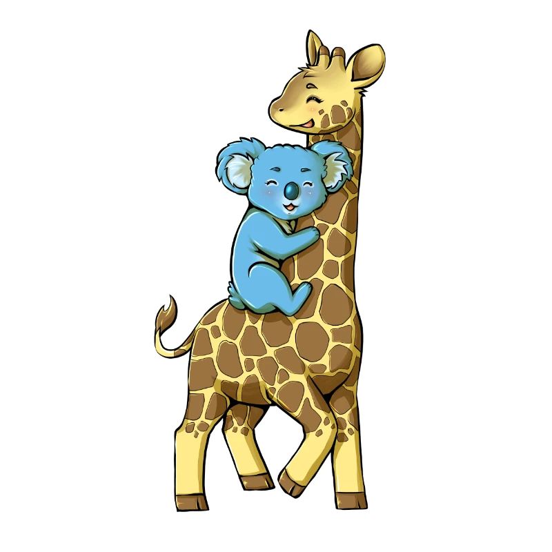 Giraffe und Koala - Beste Freunde