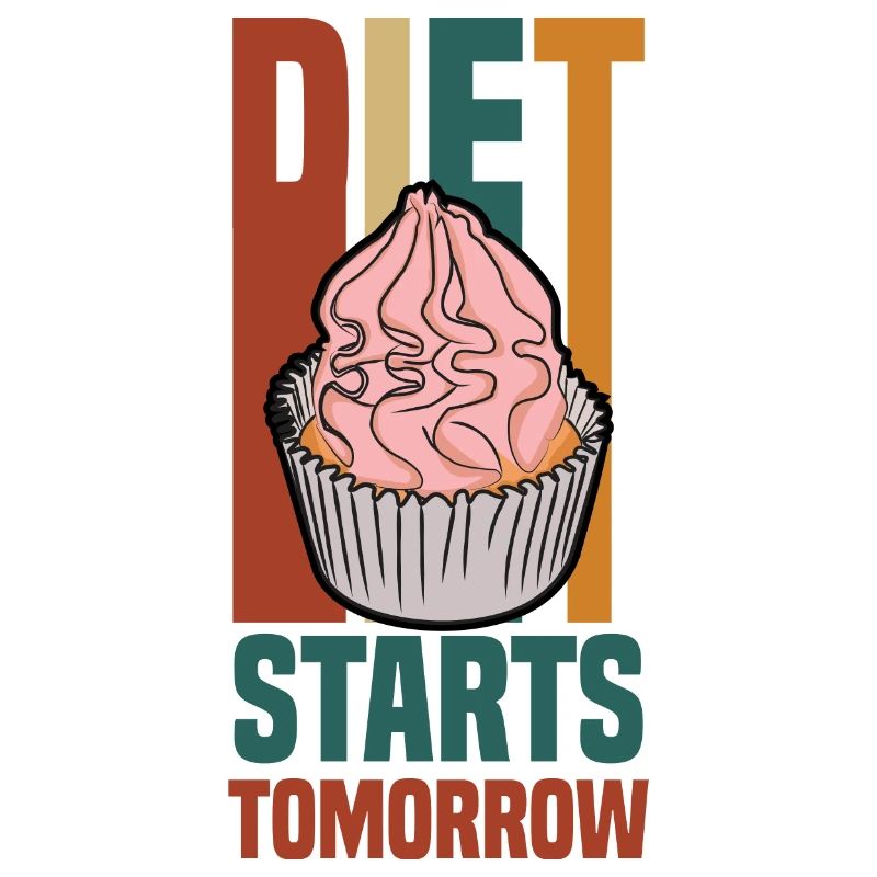 le régime commence demain (cupcake)