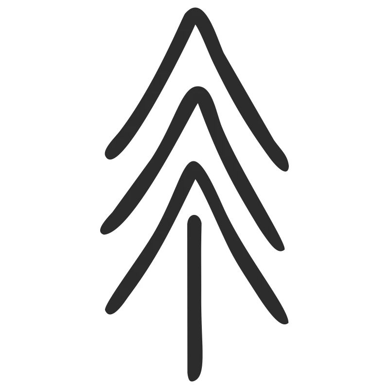 Minimalist fir tree