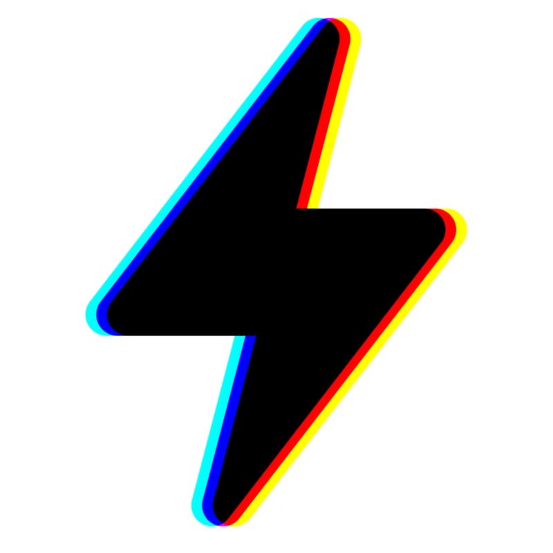 lightning stream symbol logo