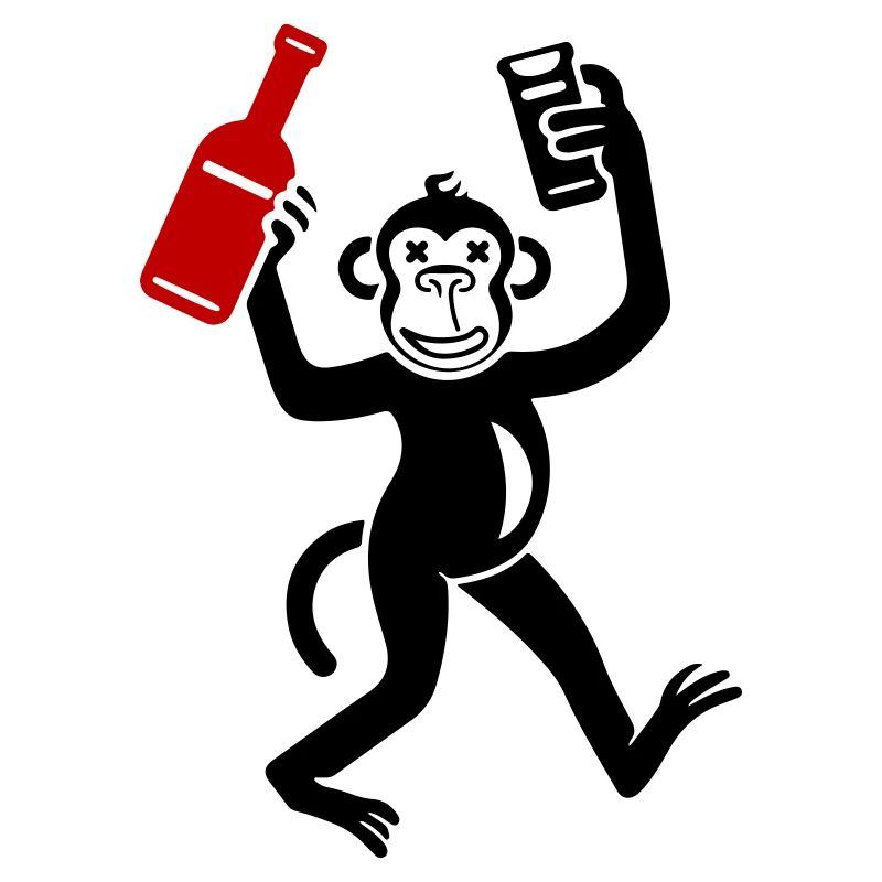 Affe Bier Lustig Junggesellenabschied