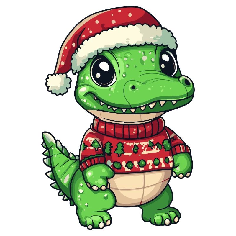 Alligator Christmas Comic