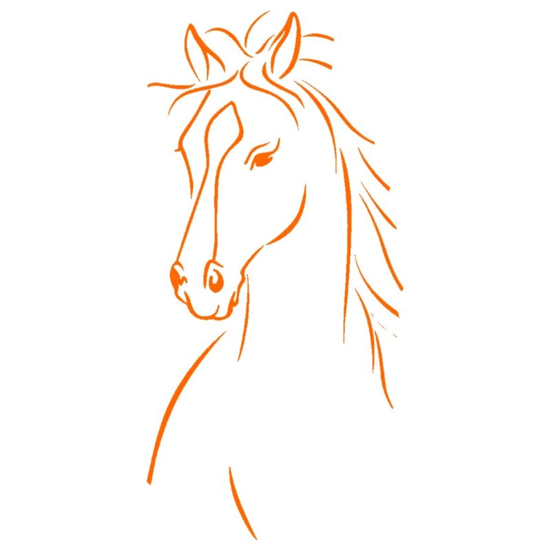 Silhouette de Cheval Élégant