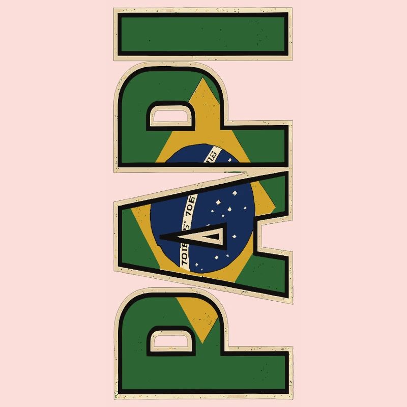 PAPI Brasil – Style rétro avec drapeaux