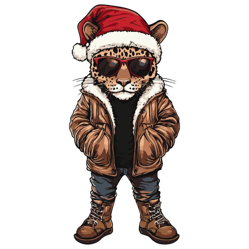 Noël Léopard Hiver