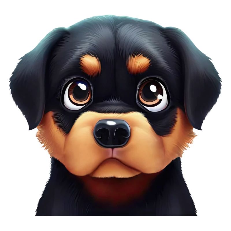 Friendly Rottweiler Face