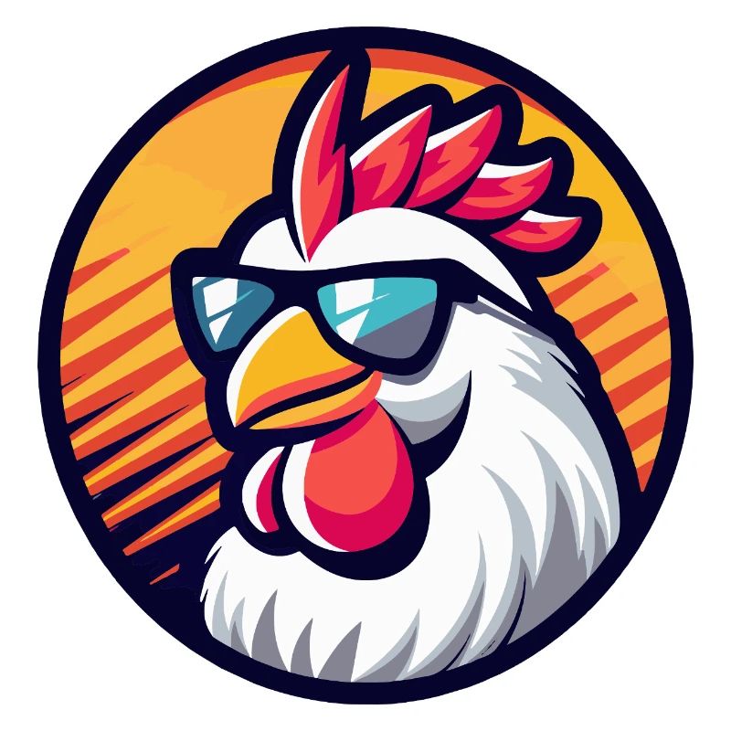 Chicken Comic Cool Summer