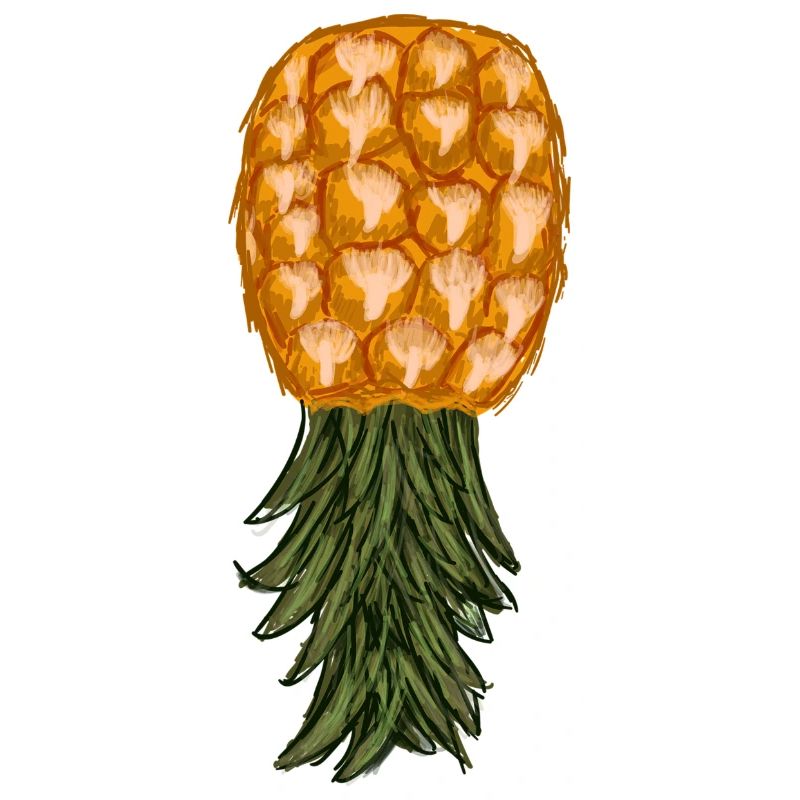 Ananas à l’envers
