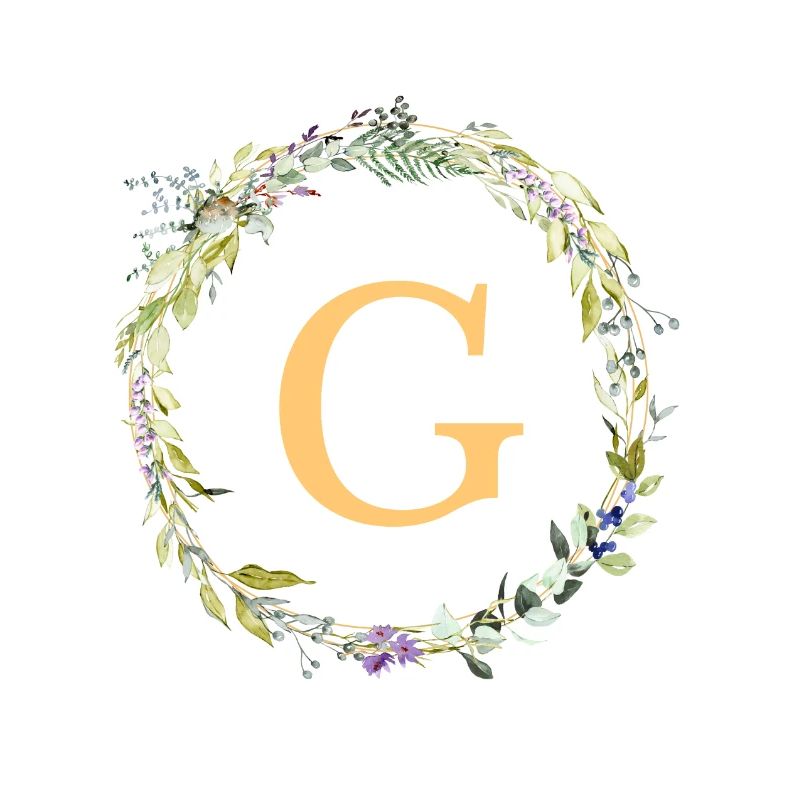 G Monogramm Eukalyptus-Kranz