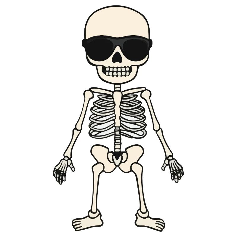 Skeleton Comic Halloween Cool