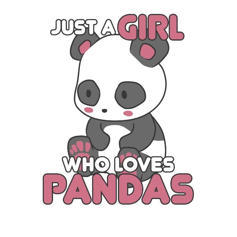 Panda Mädchen Unglaublich Liebe Herz I Geschenk