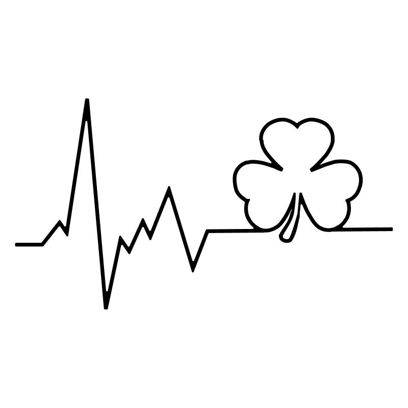 pulsation du cœur feuille de trèfle