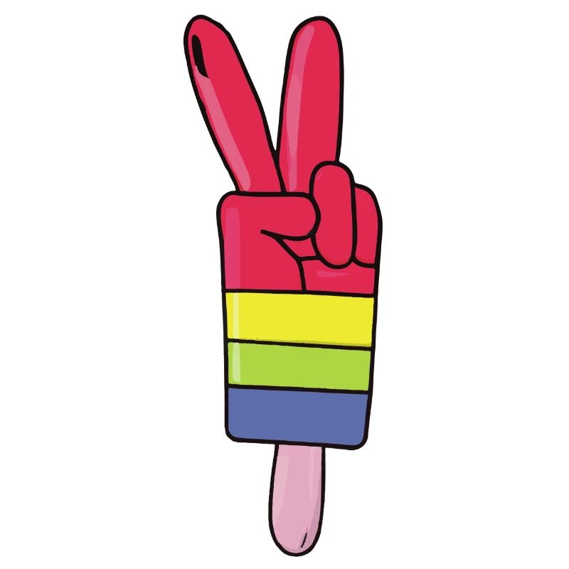 Popsicles Signe de paix Paix
