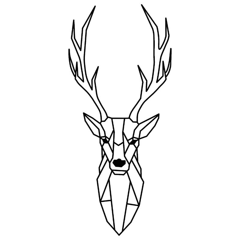 Geometrisch Wald Hirsch