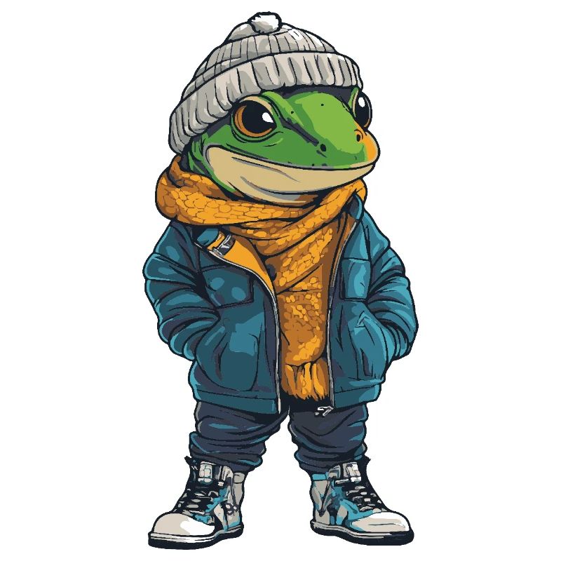 Gecko Lizard Funny Winter