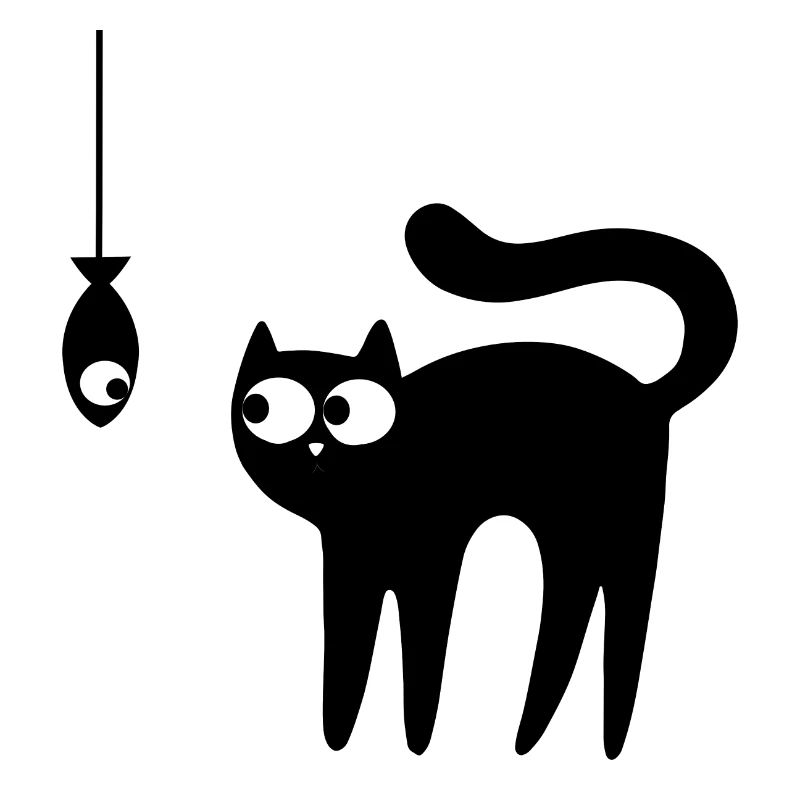 Cat and fish