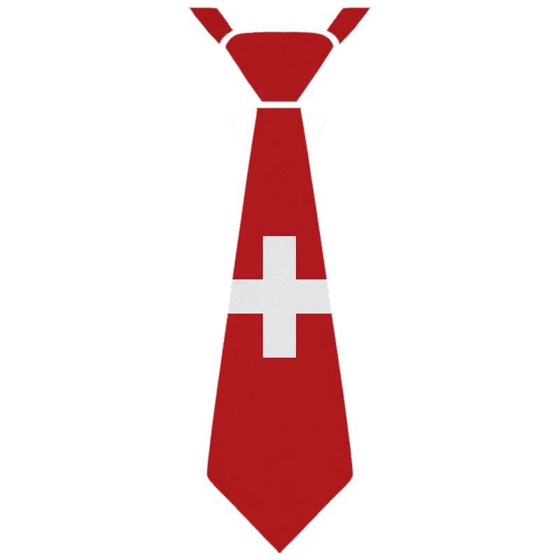 Schweizer Krawatte – Flaggendesign