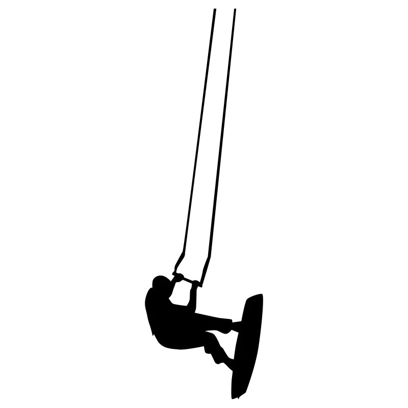 kiter in the air
