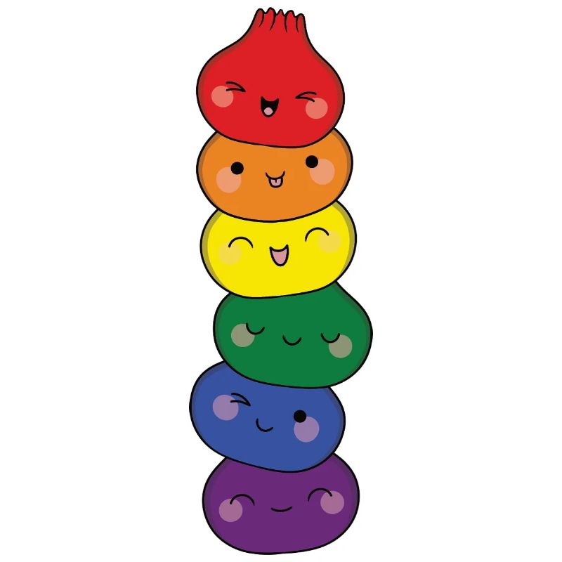 Dumpling Turm Regenbogen LGTBQ Pride Dim Sum
