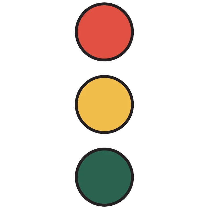 Color Wheel Stack: Red Yellow Green