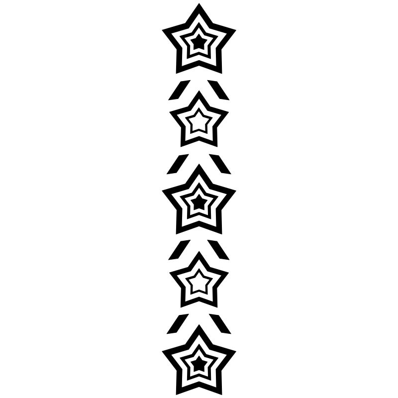 Rangée d’étoiles